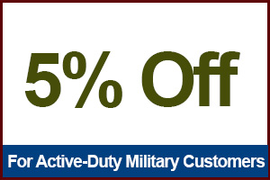 5% Off For Active-Duty Military Customers  